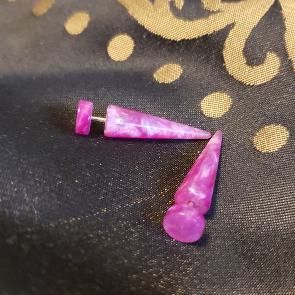 Fake guage earrings